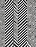 Bold Geometric Black White Stripe Pattern Rug