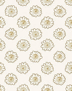 Floral Dahlia Outline Pattern Rug