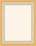 Elegant Floral Border Pattern Rug