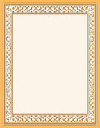 Elegant Floral Border Pattern Rug