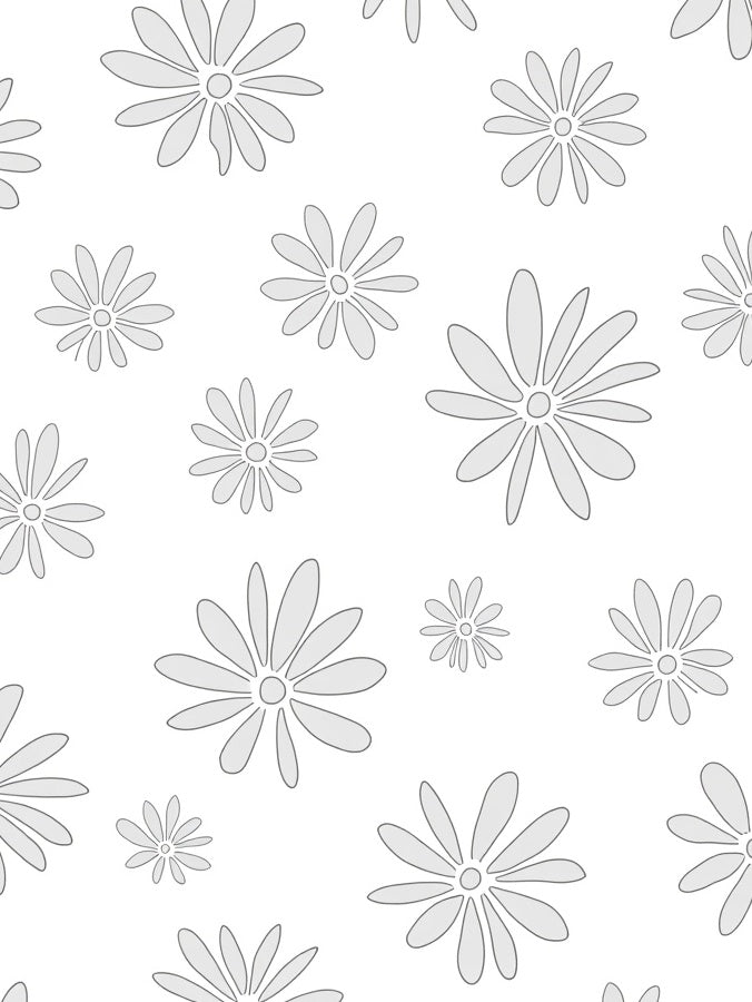 Delicate Daisy Floral Pattern Rug