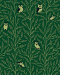 Forest Owl Branch Pattern Design Rug