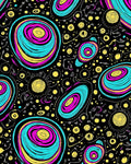 Groovy Swirls Abstract Pattern Rug