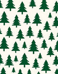 Forest Green Pine Trees Repeating Pattern Rug