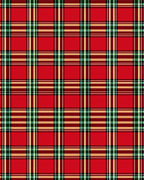 Classic Red Plaid Pattern Rug