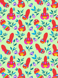 Whimsical Floral And Fungi Pattern Rug