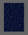 Deep Blue Starry Night Celestial Rug
