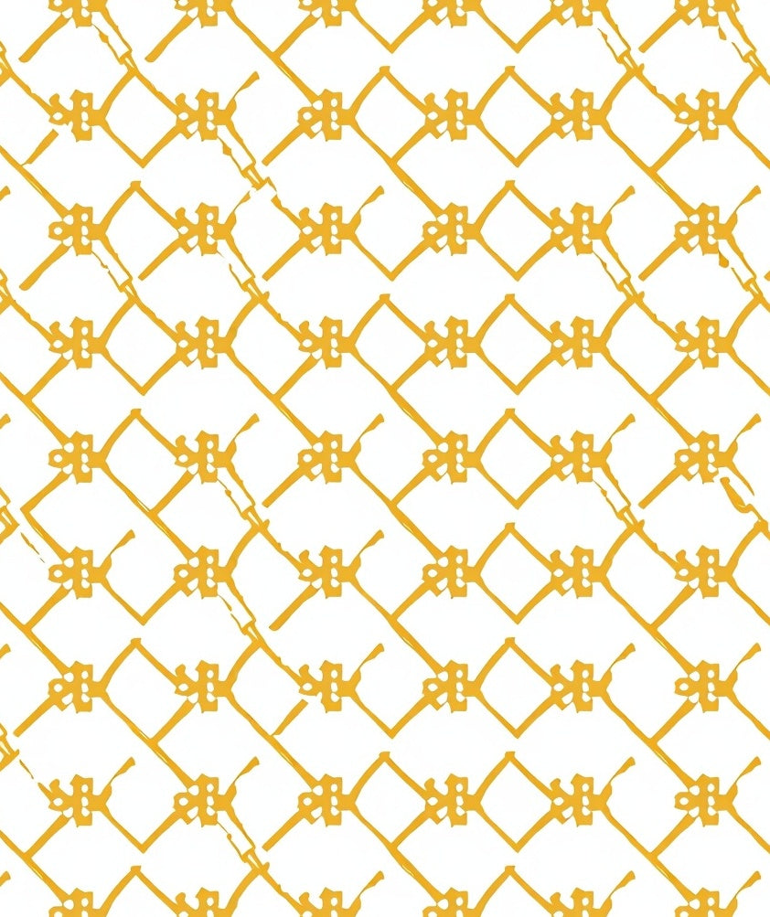 Geometric Chain Link Pattern Rug