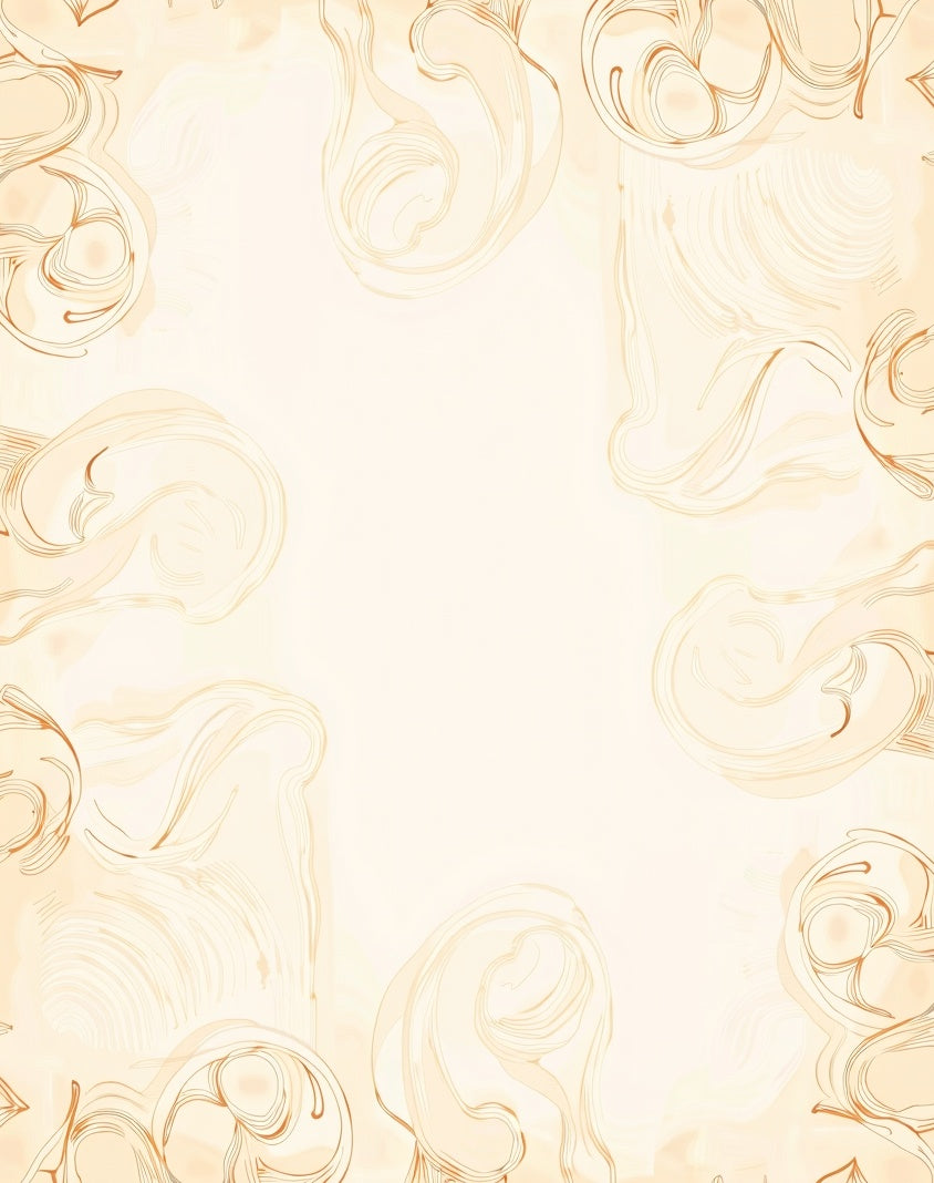 Cream Swirl Linear Abstract Pattern Rug
