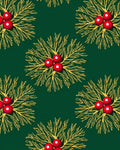 Festive Holly Berry Pattern Design Rug