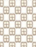 Geometric Square Link Pattern Rug