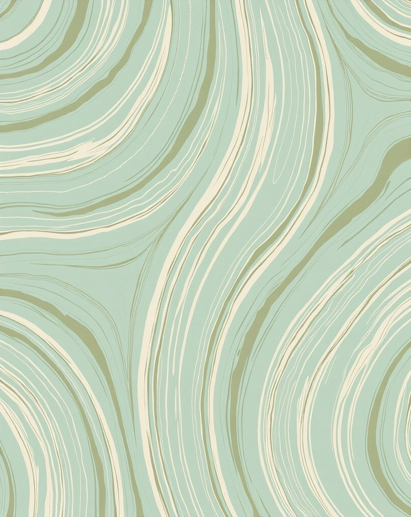 Flowing Swirls Pattern Rug