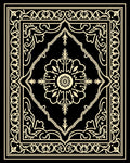 Ornate Floral Symmetry Vintage Rug