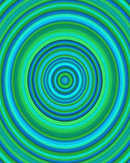 Concentric Circle Pattern Rug