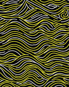 Bold Yellow 2 Tone Abstract Lines Rug
