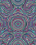 Vibrant Swirled Line Pattern Design Rug