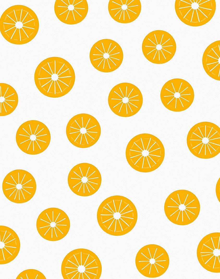Citrus Slice Pattern Graphic Rug