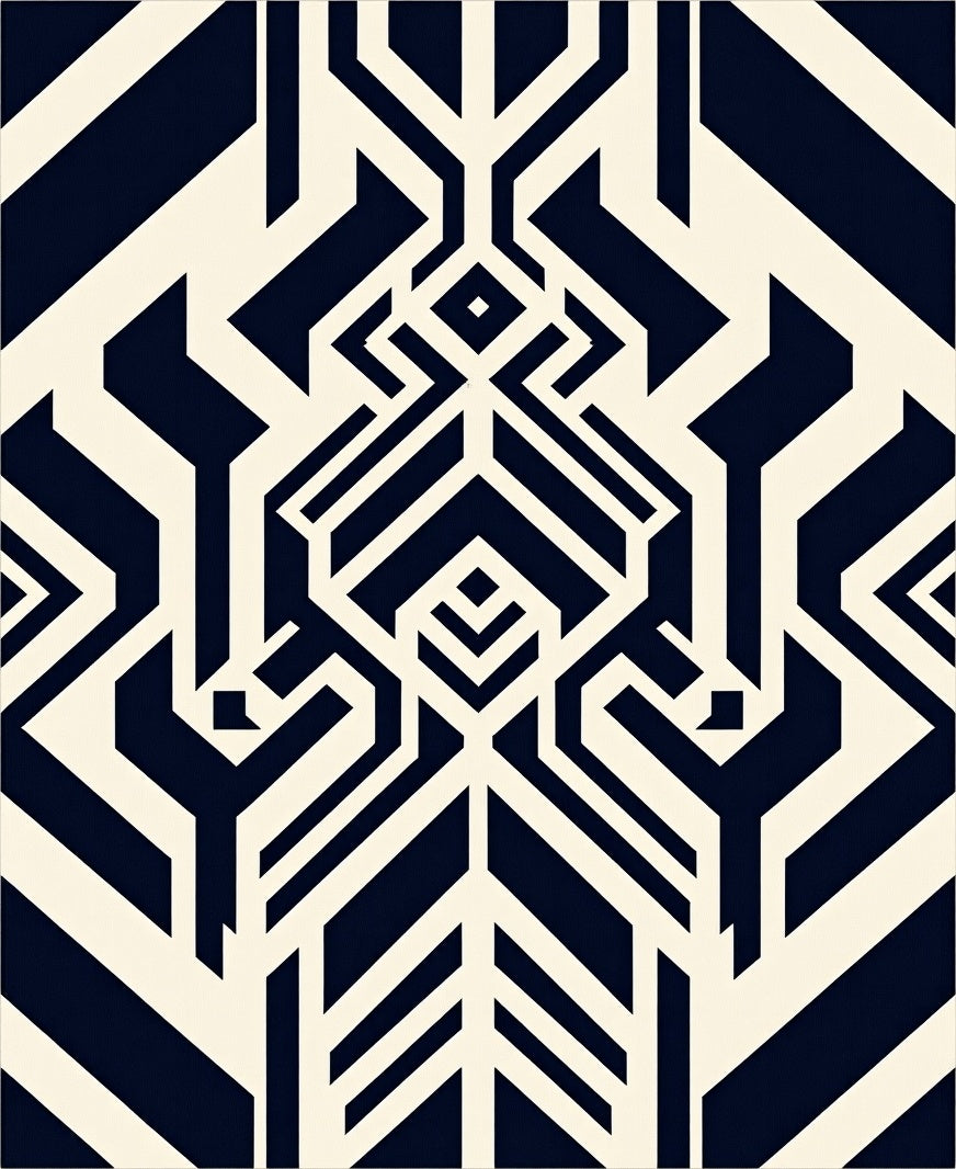 Abstract Geometric Pattern Rug
