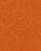 Intricate Swirls Orange Pattern Rug