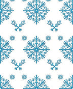 Icy Blue Snowflake Symmetry Rag Rug