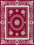 Ornate Floral Medallion Design Rug