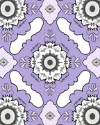 Mandala Floral Lavender Pattern Rug