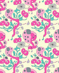Whimsical Pink And Teal Abstract Pattern Rug