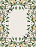 Vine Patterned Floral Botanical Rug
