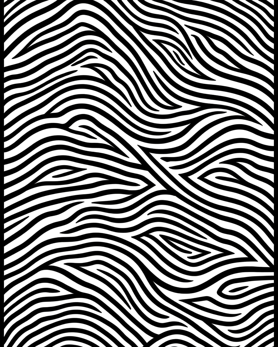 Abstract Black White Swirl Pattern Rug