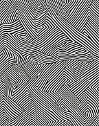 Abstract Black White Zigzag Pattern Rug