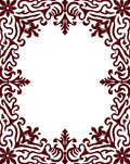 Ornate Floral Scrollwork Design Rug