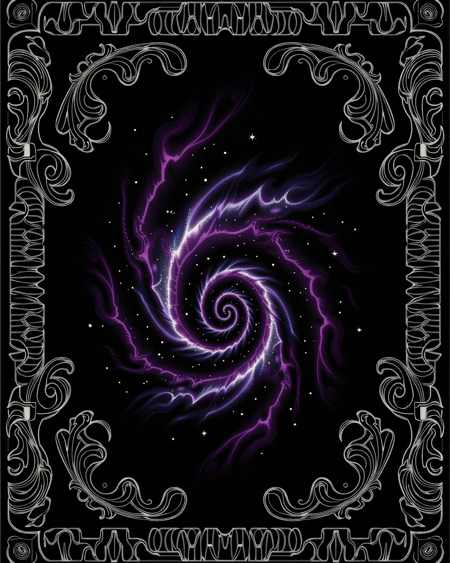 Cosmic Swirl Nebula Pattern Rug