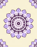 Purple Mandala Floral Pattern Rug