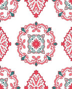 Ornate Medallion Floral Pattern Rug