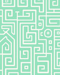 Abstract Geometric Maze Pattern Rug