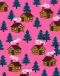 Cozy Woodland Cabin Pattern Rug