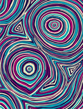 Trippy Swirls Pattern Rug