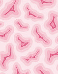 Pink Concentric Layered Abstract Pattern Rug