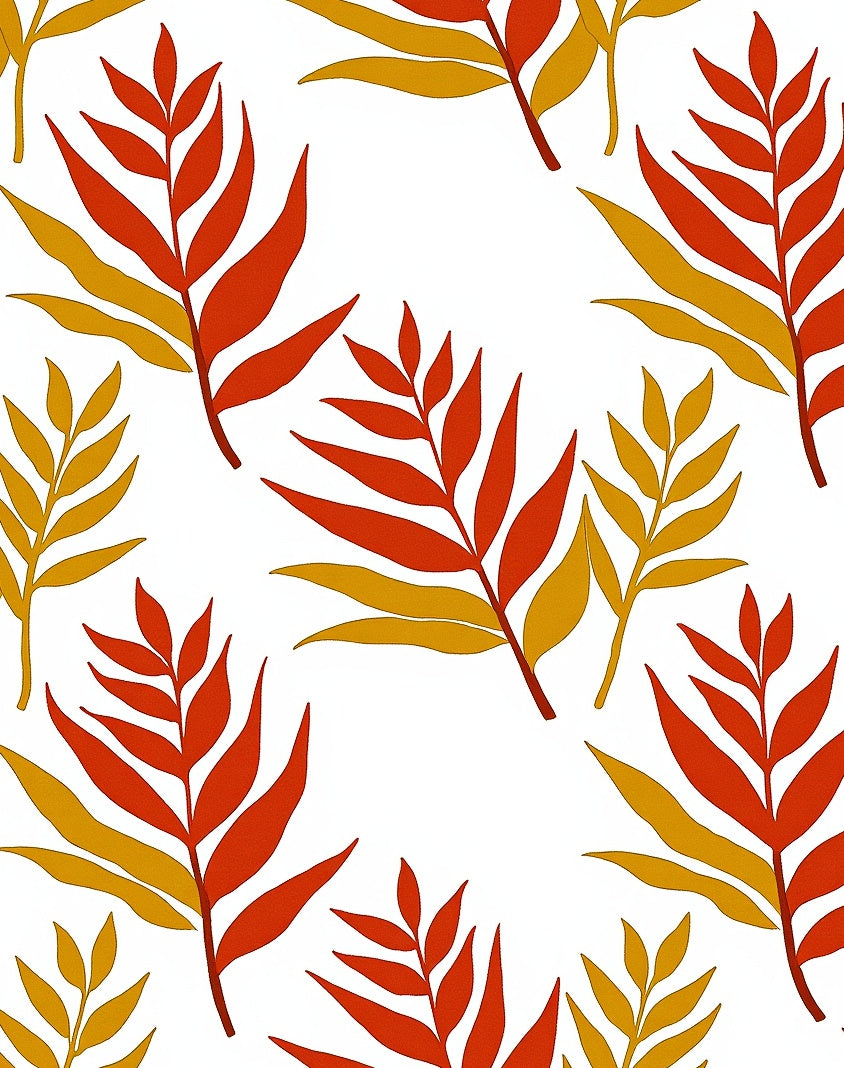 Autumn Leaves Pattern Rug