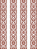 Rustic Floral Stripe Damask Design Rug