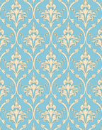 Ornate Vintage Scrollwork Pattern Rug