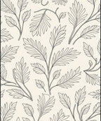 Leafy Branch Outline Design Rug
