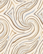 Abstract Swirling Lines Pattern Rug