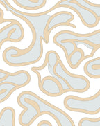 Organic Swirls Abstract Pattern Rug