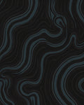 Dark Swirls Patterned Rug