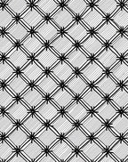 Monochrome Starburst Diamond Pattern Rug