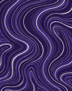 Purple Swirling Line Abstract Design Rug