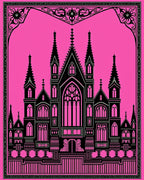 Gothic Castle Ornate Design Rug