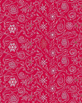 Festive Snowflake Swirls Pattern Rug