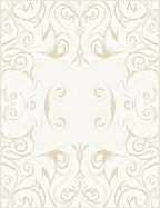 Elegant Swirl Pattern Neutral Tones Rug